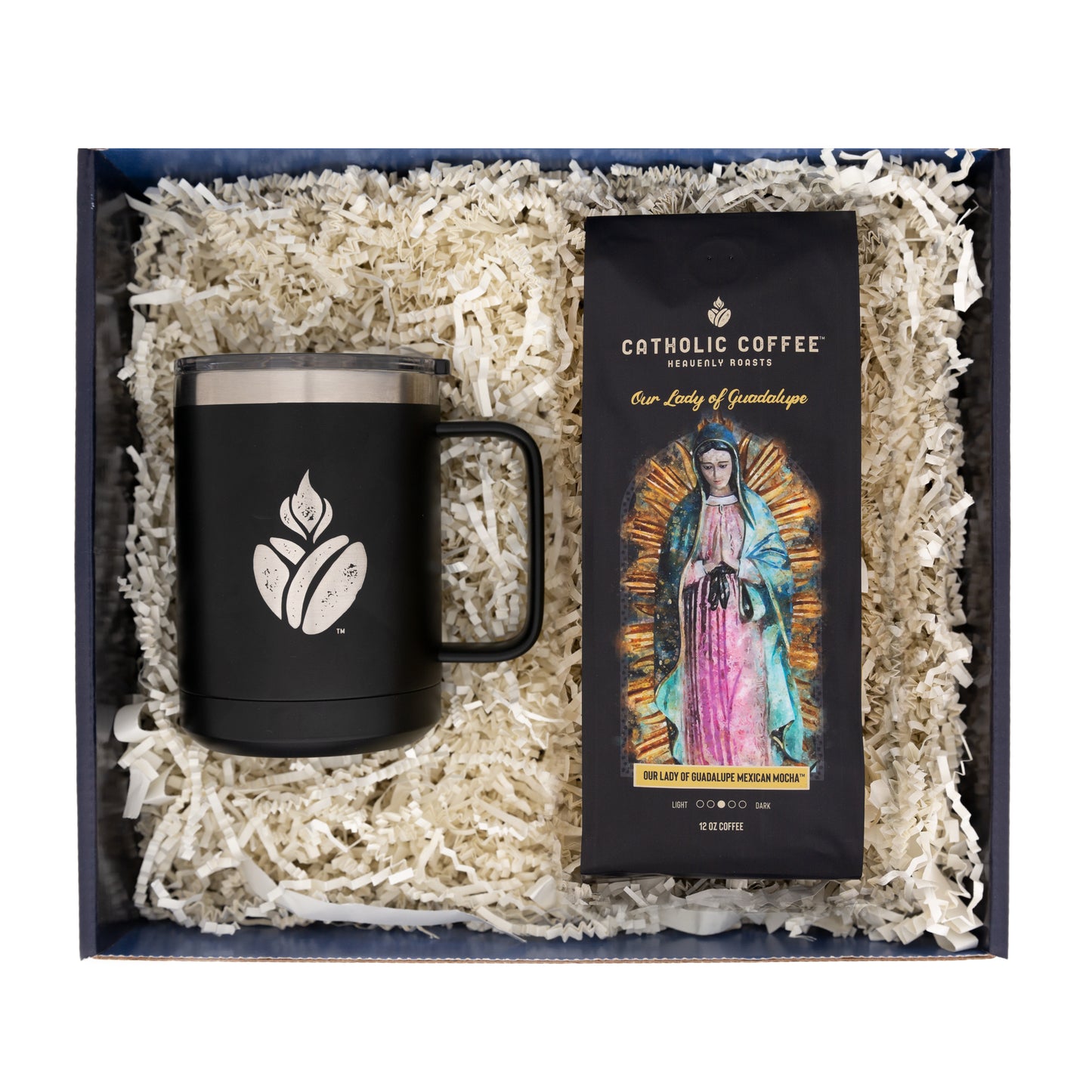 Our Lady of Guadalupe Mexican Mocha Coffee & Travel Mug Gift Set - Ground