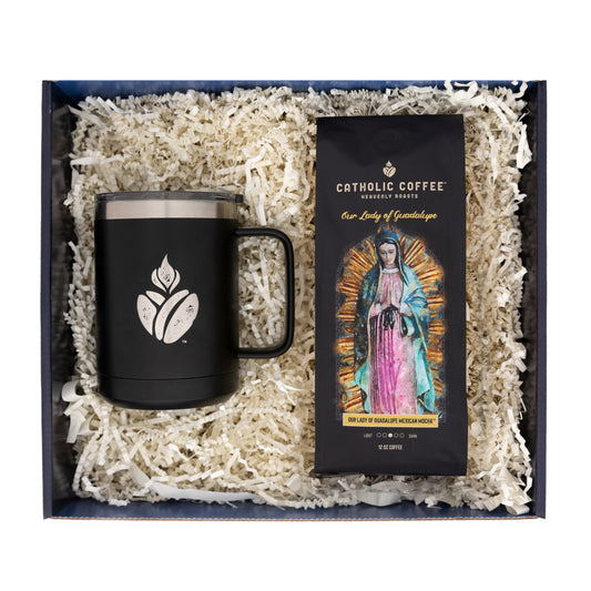 Our Lady of Guadalupe Mexican Mocha Coffee & Travel Mug Gift Set - Ground