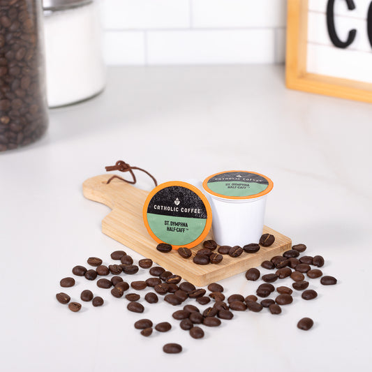 Saint Dymphna Half Decaf-12 K-Cup Box