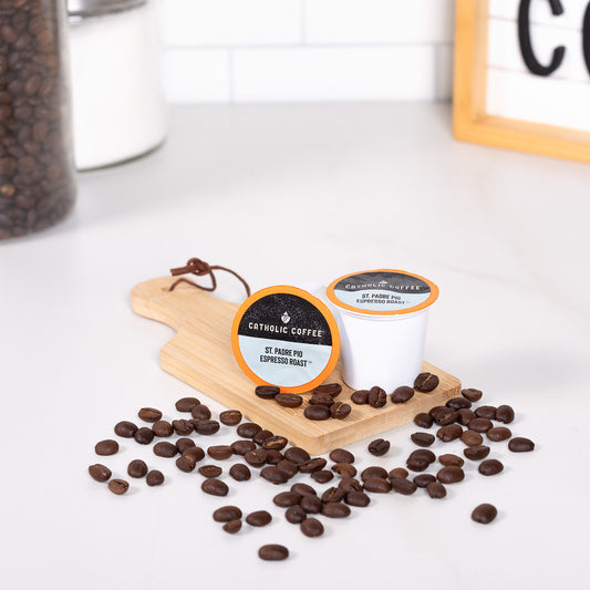 Padre Pio Espresso Roast K-cups - Pack of 12