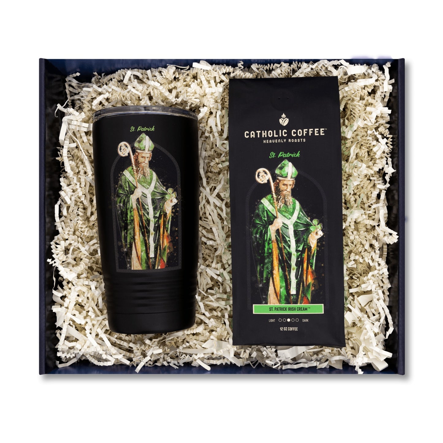 St. Patrick Irish Cream Coffee and Tumbler Gift Set - Ground