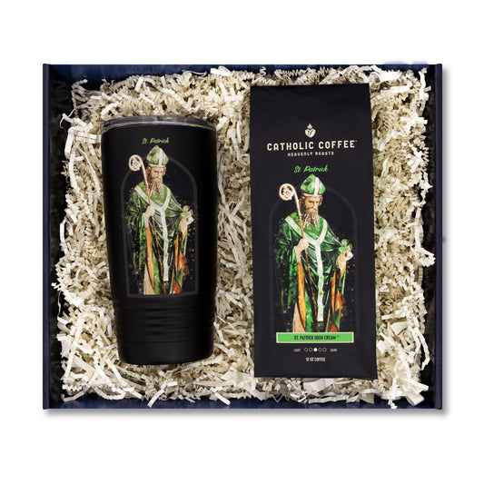St. Patrick Irish Cream Coffee and Tumbler Gift Set - Ground