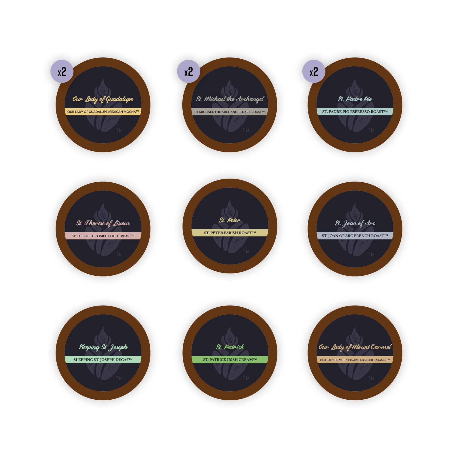 All Saints Variety Pack K-cups - Set of 12